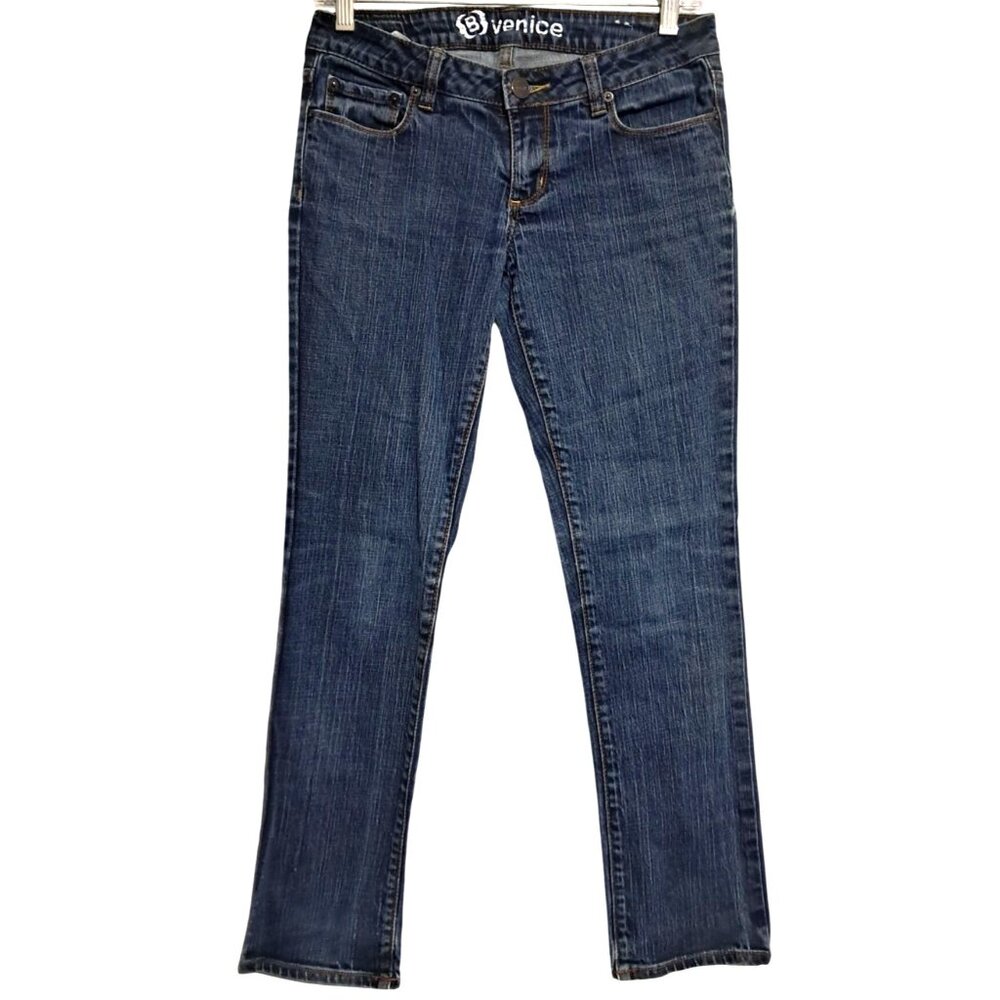 Bullhead Venice Skinny Jeans Women Size 5 Short Blue Cotton Blend‎ Denim